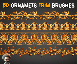50 Ornaments Trim Brushes - Vol 34