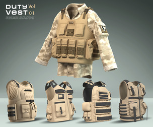 Duty Vest Vol. 01 – Tactical Vest Pack