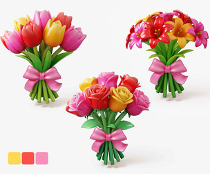 Stylized Flower Bouquet Pack