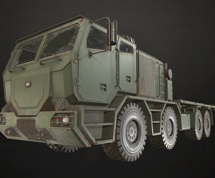 Heavy Military Truck V2 - Flatbed