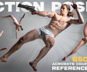 650+ Acrobats: Male and Female Action Poses