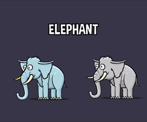 2D animated elephant game asset