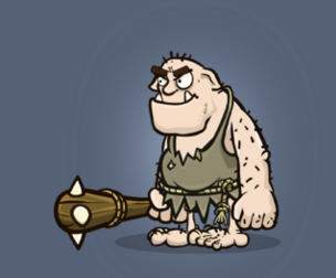 Animated troll 2d game asset