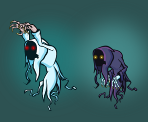 Animated evil ghost game sprite