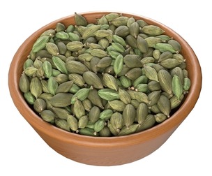 Dried green cardamom bowl