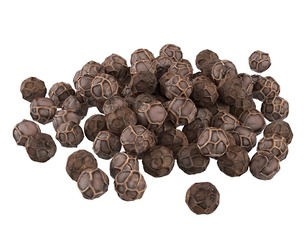 Dried peppercorn black pile