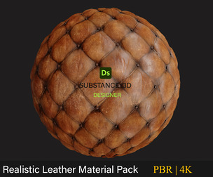 FREE Realistic Leather Pack – Chesterfield & Smooth | 4K–8K PBR + SBS/SBSAR | Fully Customizable