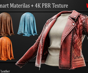 30 Leather Smart Material - 4K PBR Texture Vol 5 Texture