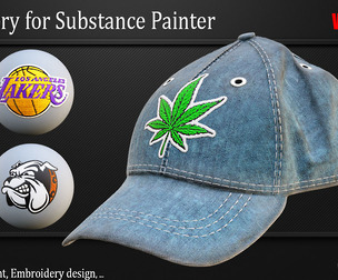Embroidery for substance painter