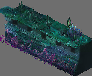 Game Model - Underwater Coral Wall 2