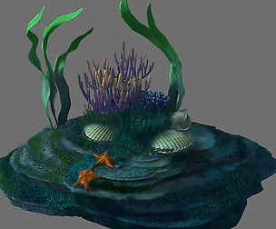 Game Model - Seabed - Coral Reef