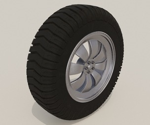 Wheel white old