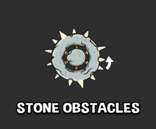 Stone obstacles 2d game assets