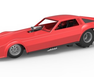 Vintage Pulling Funny car Scale 1:25