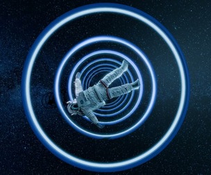 Astronaut Spinning in Space Animation