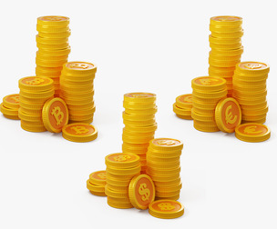 Stylized Coin Stack