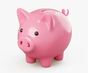 Stylized Piggy Bank