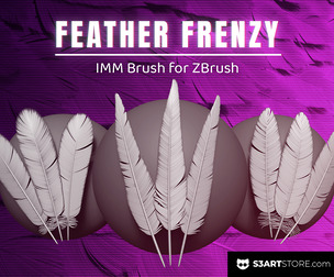 Feather Frenzy – ZBrush IMM Feather Brushes for Creatures and Wings