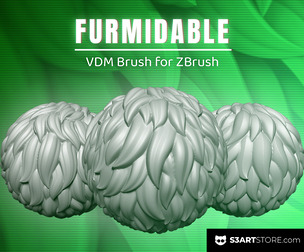Furmidable – A fast stylized fur sculpting VDM brush for creatures and characters in ZBrush