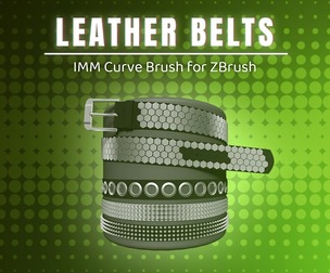 Leather Belts – ZBrush IMM Brush for Creating Versatile Belts on Characters and Props