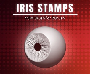 Iris Stamps – ZBrush VDM Brush for Detailing Eyes on Realistic, Stylized, and Sci-Fi Characters