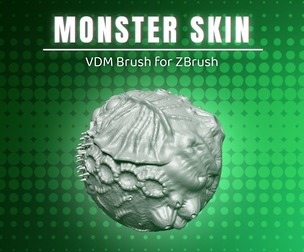 Monster Skin – ZBrush Brush Tool for Detailing Creature Skins in Sculpting