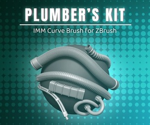 Plumber’s Kit – Hard Surface Tubes and Pipes for Sci-Fi and Industrial Design in ZBrush