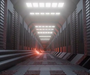 Sci-Fi Hallway