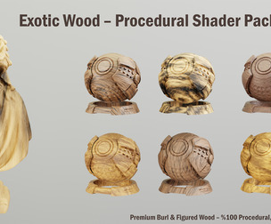 Exotic Wood – Procedural Shader Pack (Vol.1)