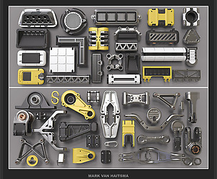 Hard Surface Kitbash Library 2