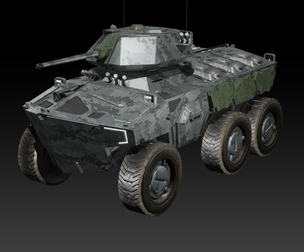 Scifi infantry fighting vehicle