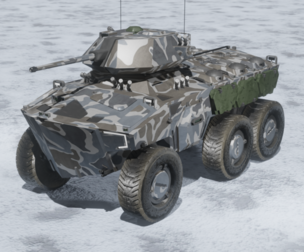 Scifi IFV winter camouflage