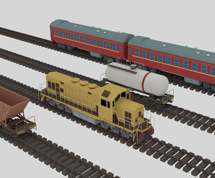 Trains and carriages