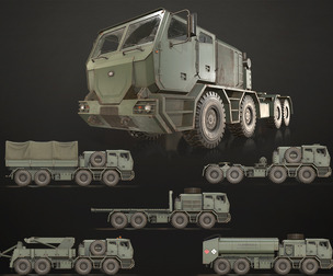 Heavy Military Truck V2 - Pack 1
