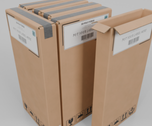 Cardboard Box R-024 - Rigged and Customizable