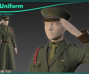 female army uniform with texture