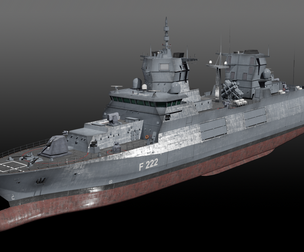 German F125 Baden-Württemberg class frigate