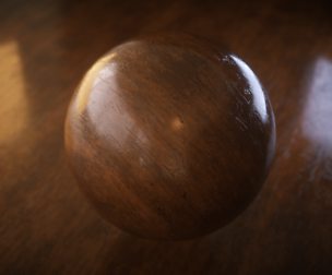 Plain polished wood