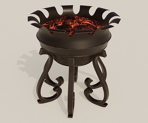 Fantastic brazier lamp