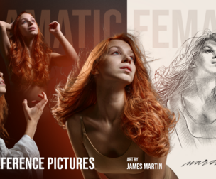 800 Dramatic Female References - Art by James Martin