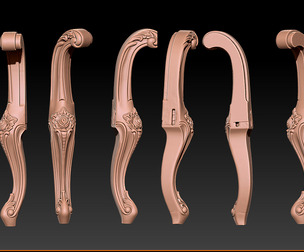 Classic Table and Chair Leg Model Kit #036