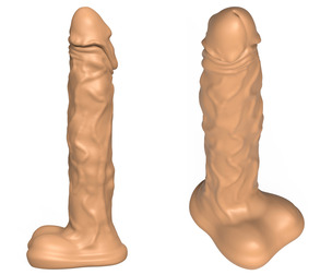 3D Print Ready Fantasy Dildo Penis 02
