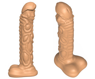 3D Print Ready Fantasy Dildo Penis 03