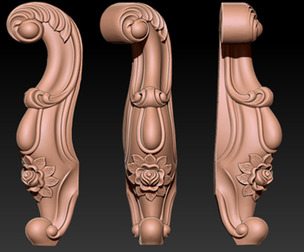 Classic Table and Chair Leg Model Kit -063