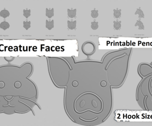 🐾 Creature Face – Animal Faces Pendant Pack