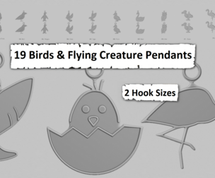 🕊️ Creatures – Birds & Flying Creatures Pendant Pack