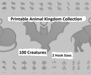 🐾 Creatures Pendants Pack – 3D Printable Animal Kingdom Collection
