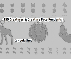 🧬 Creatures & Creature Face Pendants Megapack
