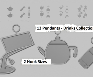 🍹 Drinks Pendants Collection – Cheers in Every Charm!