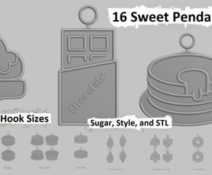 🍬 Sweets Pendants Collection – Sugar, Style, and STL